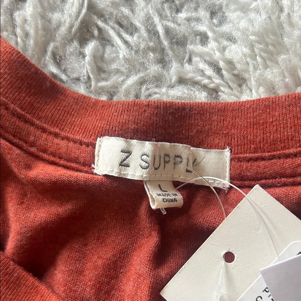 Z Supply Rust Love Graphic Muscle Tee - Picture 2 of 5